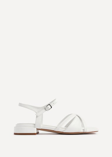 Linzi Zenna White Strappy Low Sandals