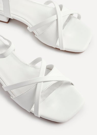 Linzi Zenna White Strappy Low Sandals