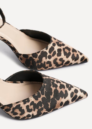 Linzi Thea Leopard Print Stiletto Court Heels