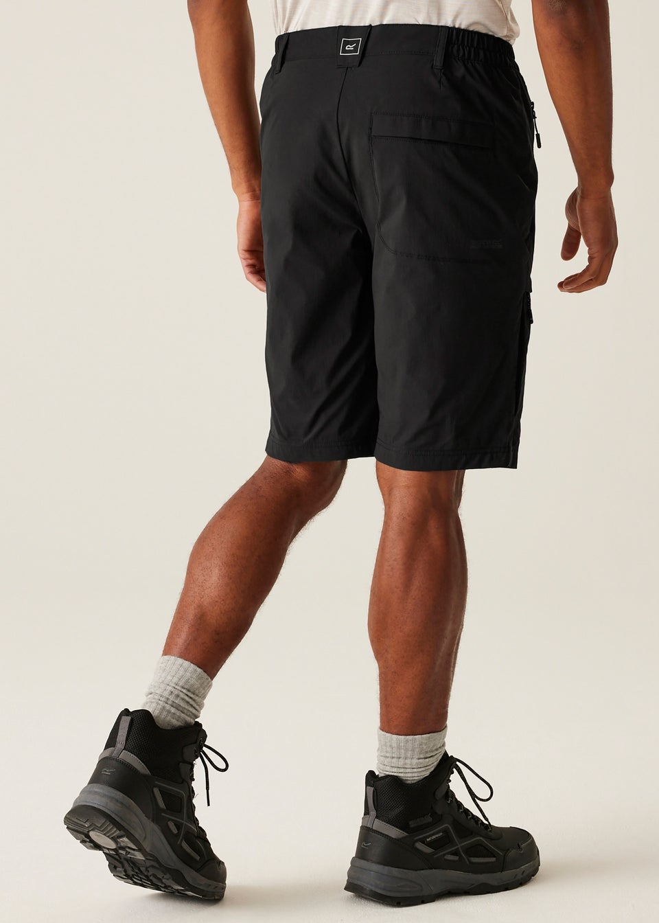 Regatta Black Highton II Water Repellent Isoflex Long Shorts