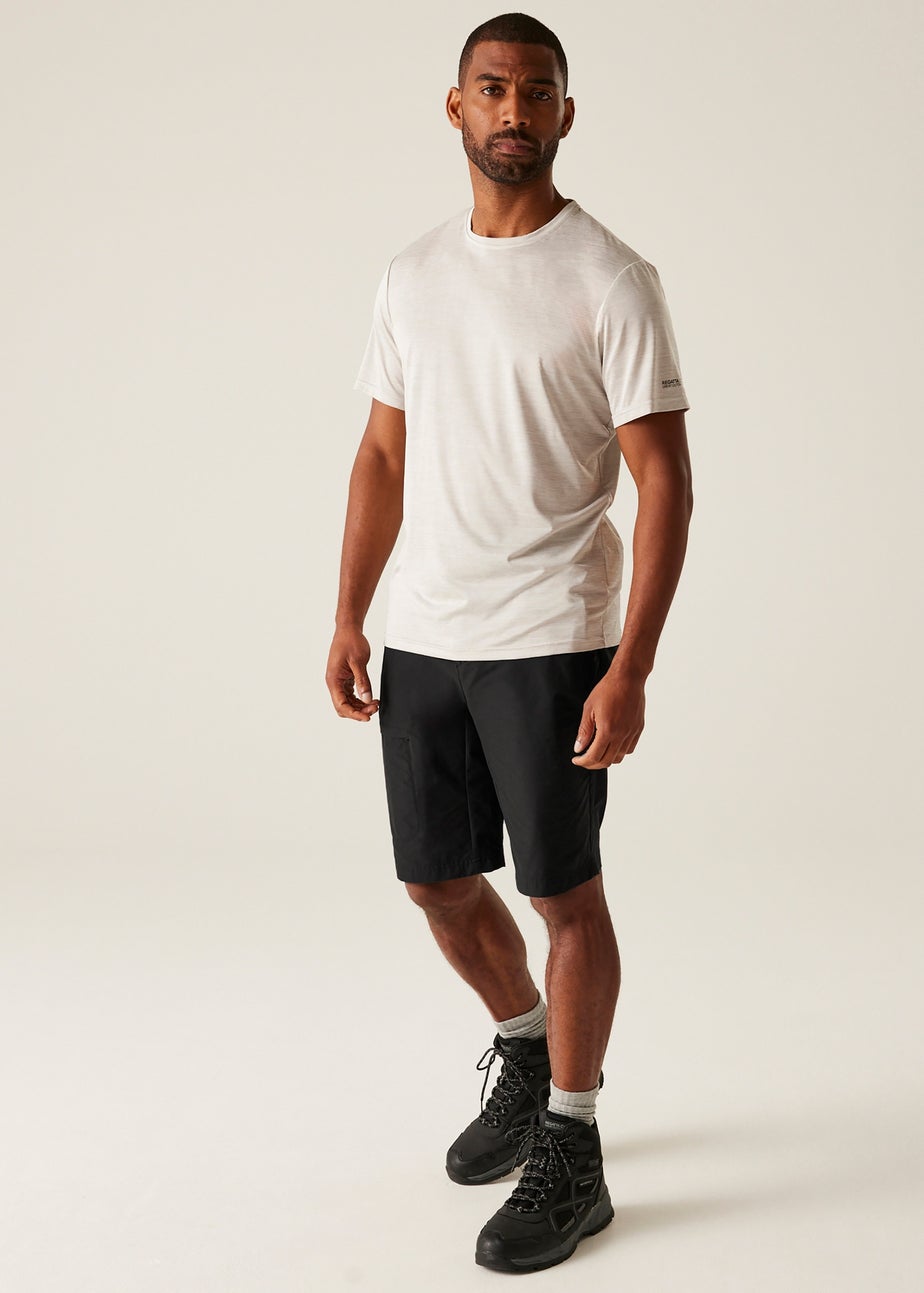 Regatta Black Highton II Water Repellent Isoflex Long Shorts