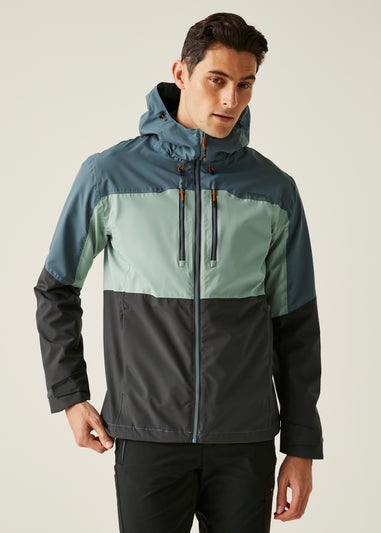 Regatta Grey/Blue Maland II Waterproof Breathable Isotex Stretch Jacket