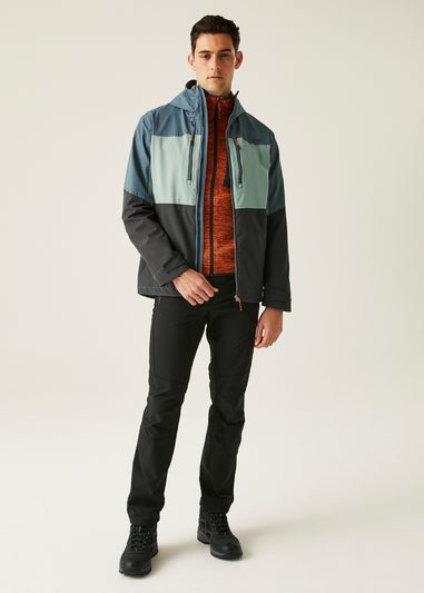 Regatta Grey/Blue Maland II Waterproof Breathable Isotex Stretch Jacket