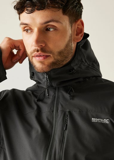 Regatta Ash Black Birchdale II Waterproof Breathable Isotex Stretch Jacket