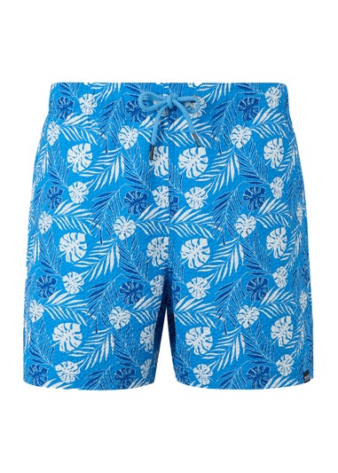 Regatta Elysium Blue Leaf Seersucker Loras Swim Shorts