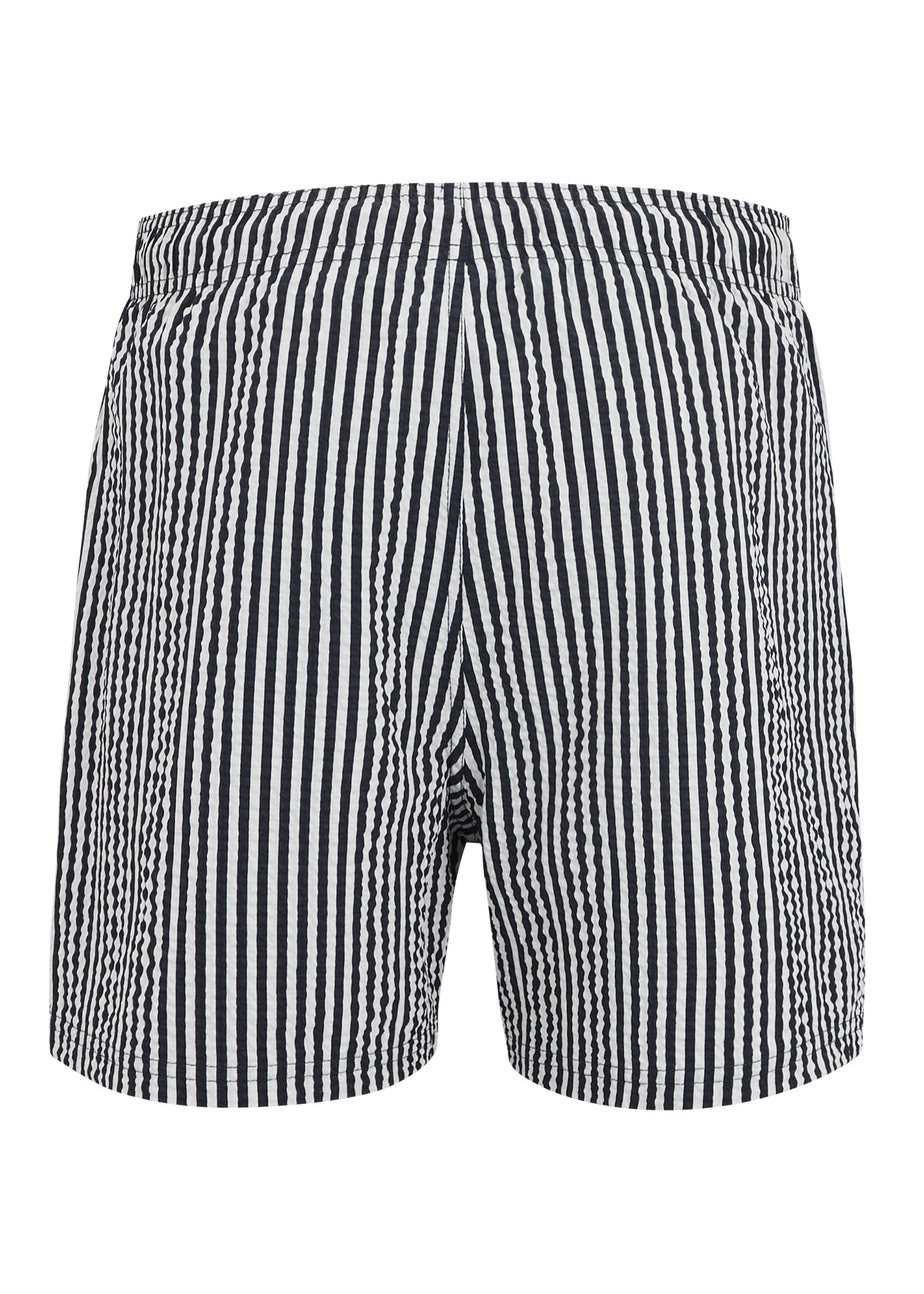 Regatta Navy/White Seersucker Stripe Loras Swim Shorts