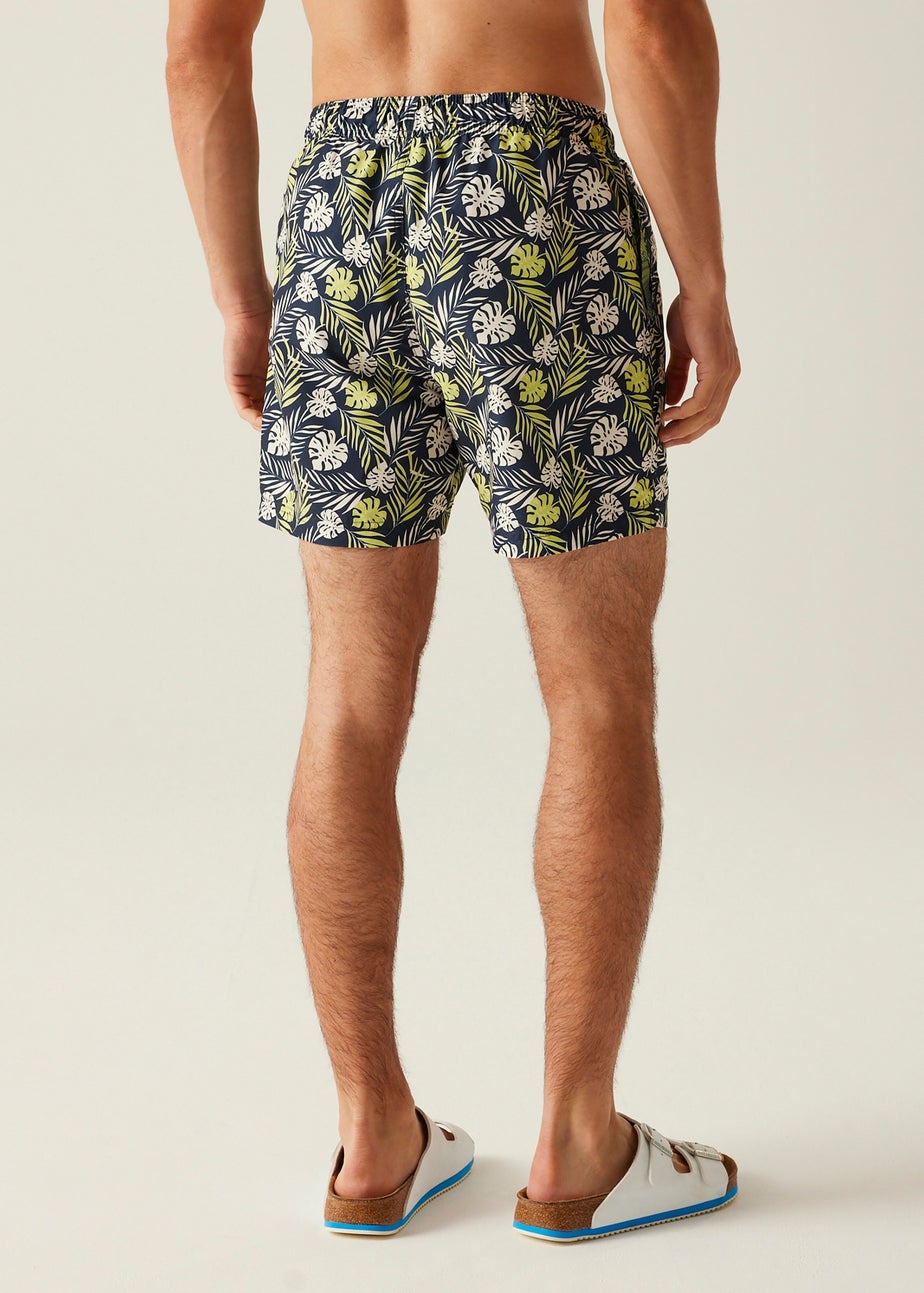 Regatta Navy/Yell Leaf Loras Swim Shorts