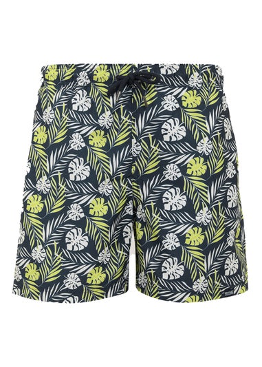 Regatta Navy/Yell Leaf Loras Swim Shorts
