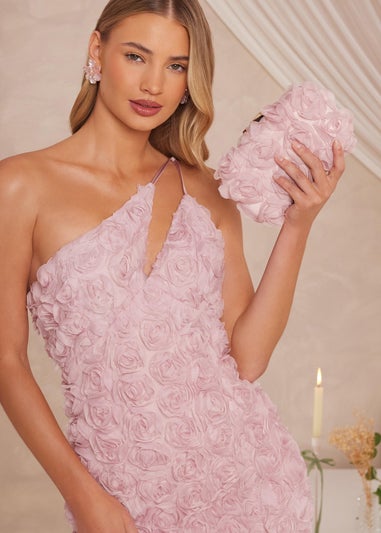 Quiz Pink Organza Rose Box Bag