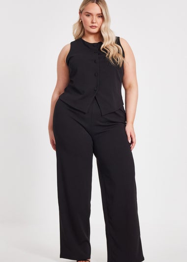 Quiz Black Curve Palazzo Trousers