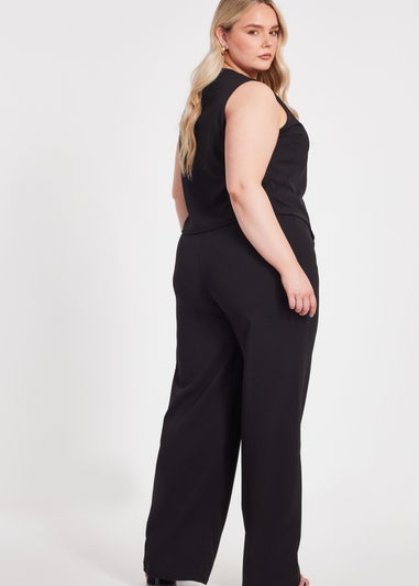 Quiz Black Curve Palazzo Trousers