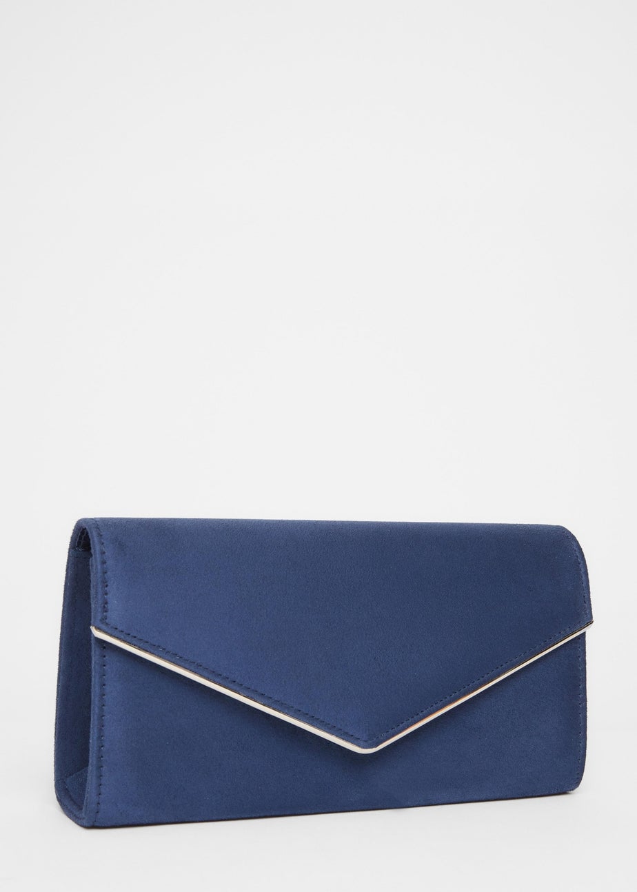 Quiz Navy Thin Clutch Bag