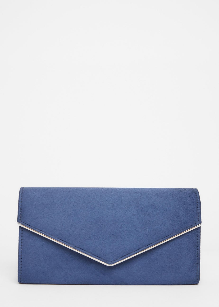 Quiz Navy Thin Clutch Bag