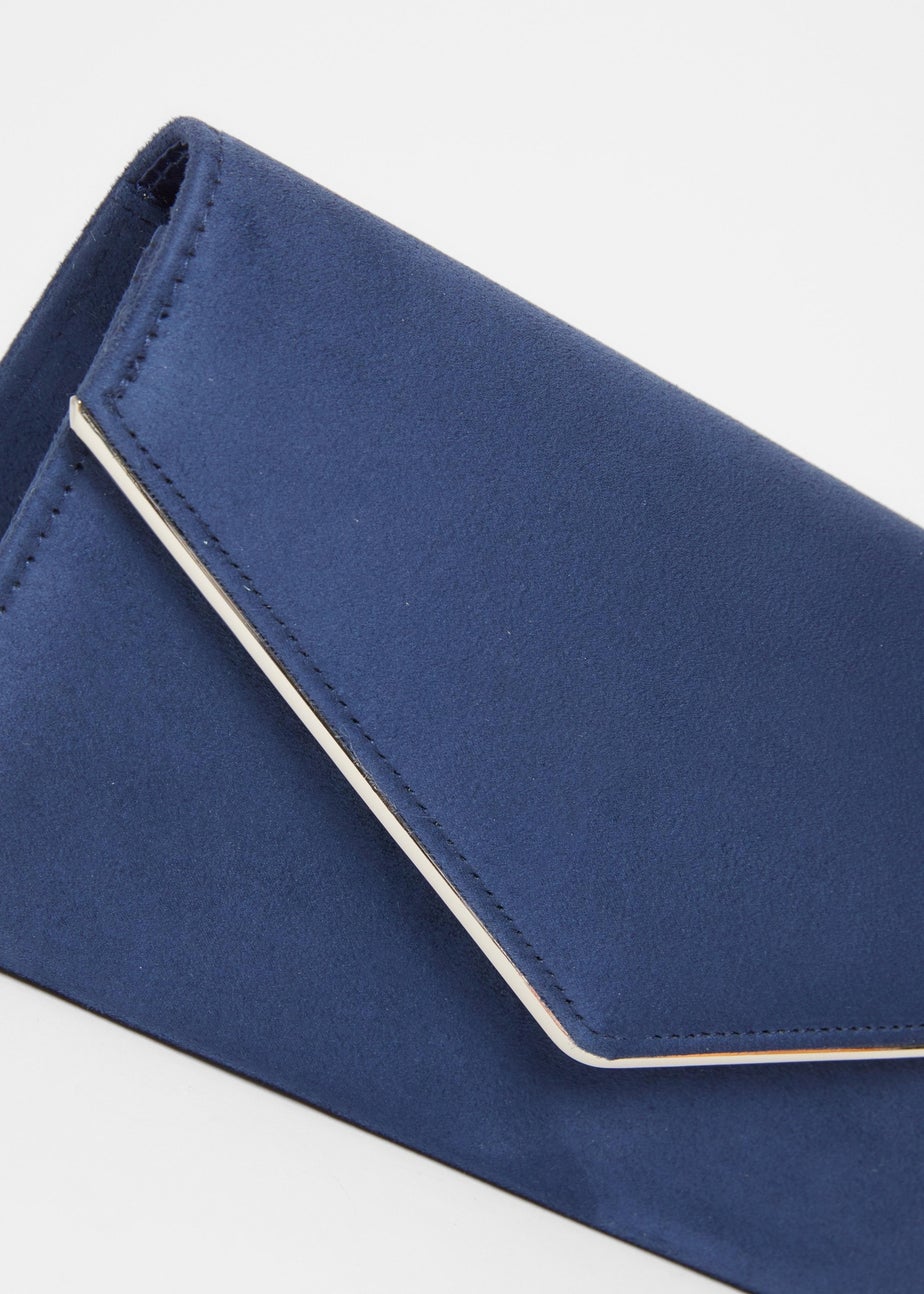 Quiz Navy Thin Clutch Bag