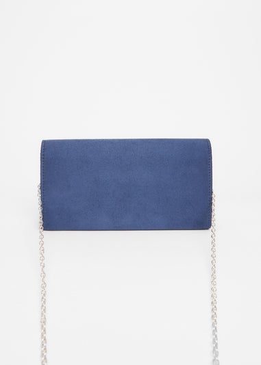 Quiz Navy Thin Clutch Bag