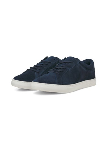 Jack & Jones Navy Galaxy Suede Trainers