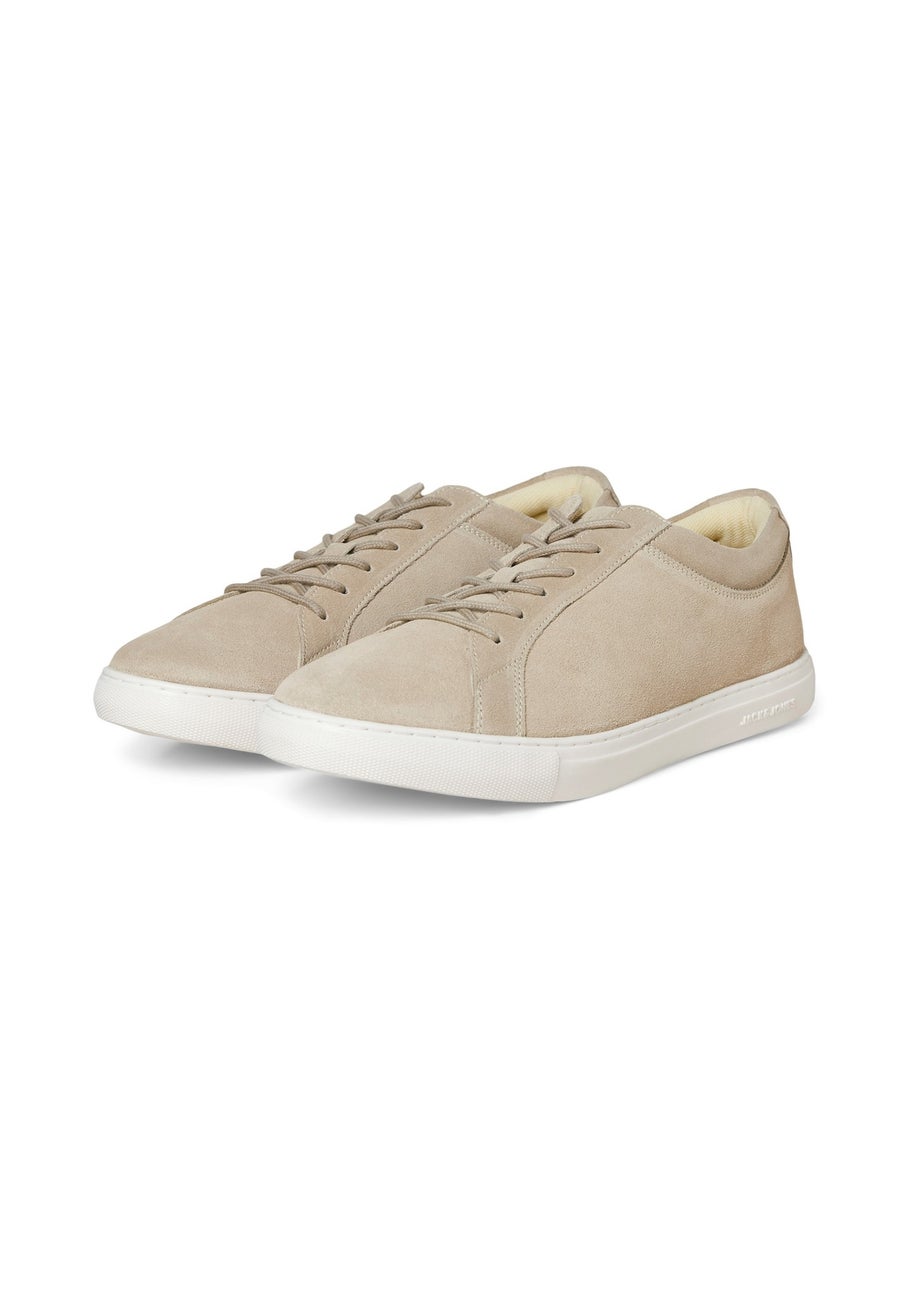 Jack & Jones Taupe Galaxy Suede Trainers