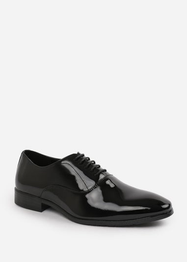 Where's That From Black Patent Nick Oxford Lace Up Work Dress Shoes