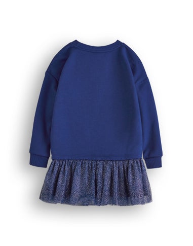 Vanilla Underground Disney Frozen Front Print Blue Dress (2-8 Years)