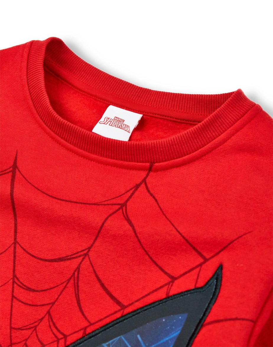 Vanilla Underground Marvel Spiderman Kids Red Sweatshirt (2-8 years)
