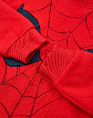 Vanilla Underground Marvel Spiderman Kids Red Sweatshirt (2-8 years)