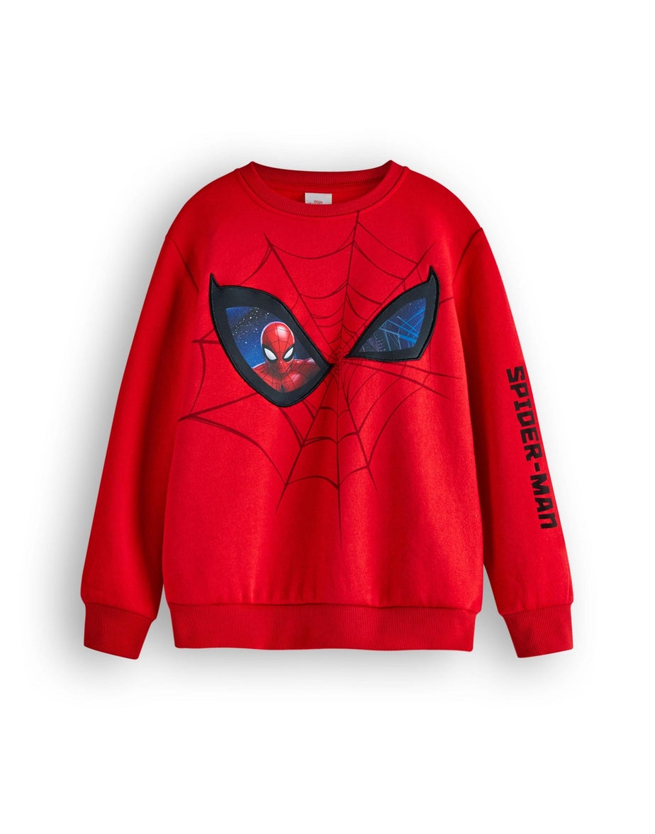 Vanilla Underground Marvel Spiderman Kids Red Sweatshirt (2-8 years)