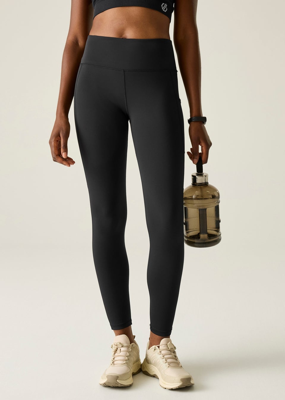 Dare 2b Black Influential II 1/3 UV Protective, Quick Drying Leggings