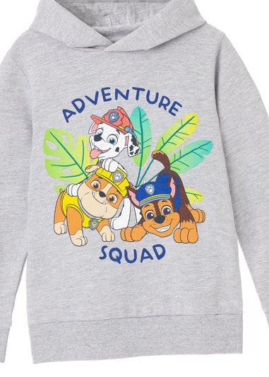 Paw Patrol Advernture Squad Kids Grey Marl Hoodie (3-8 years)