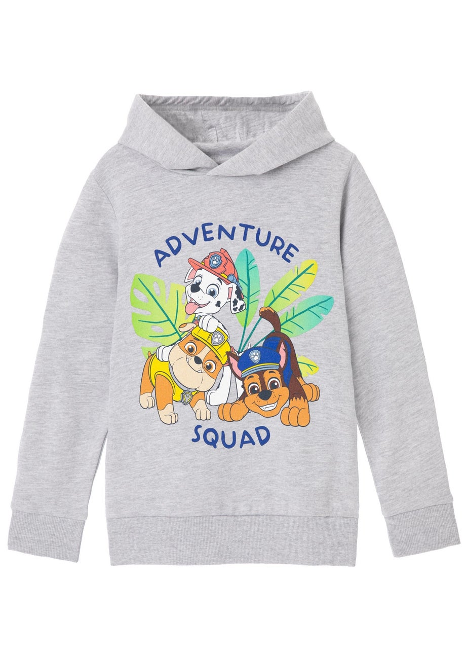 Paw Patrol Advernture Squad Kids Grey Marl Hoodie (3-8 years)