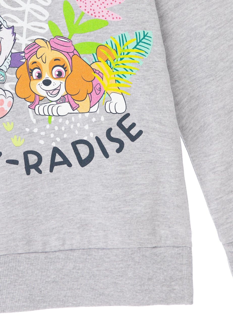 Paw Patrol Paw Radise Kids Grey Marl Hoodie (3-8 years)