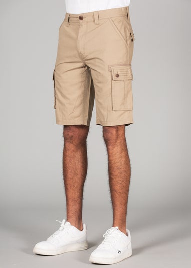 Tokyo Laundry Stone Cotton Cargo Style Short With Pockets