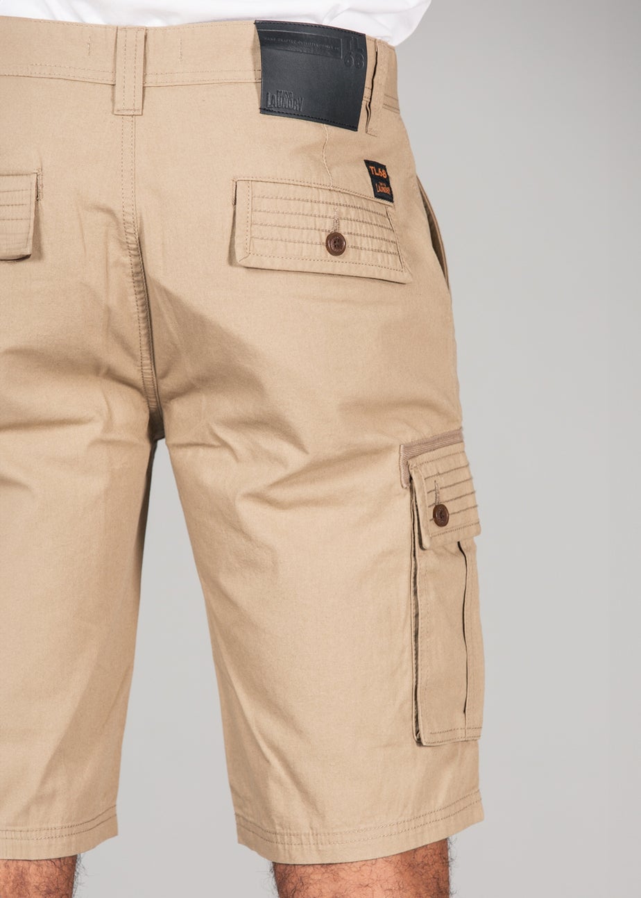 Tokyo Laundry Stone Cotton Cargo Style Short With Pockets