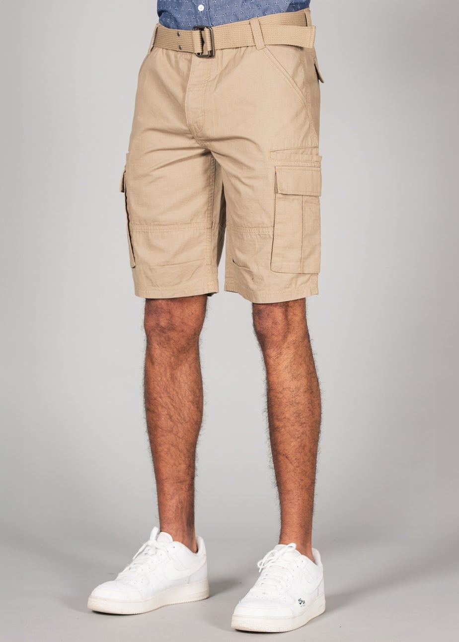 Tokyo Laundry Stone Cotton Ripstop Cargo Shorts