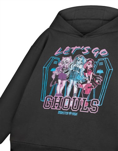 Vanilla Underground Monster High Let's Go Ghouls Kids Black Hoodie (3-14 years)