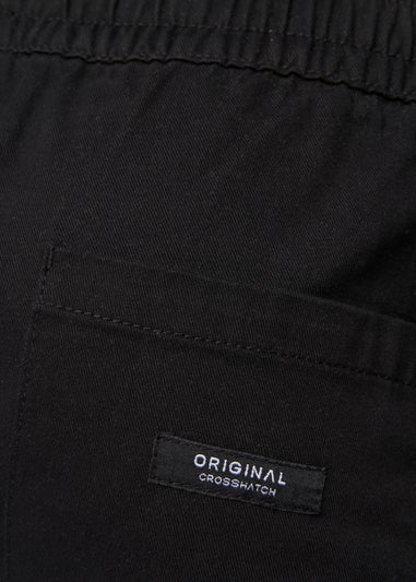 Crosshatch Black Blansmoore Elastic Waist Shorts