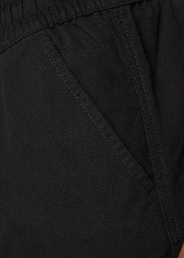 Crosshatch Black Blansmoore Elastic Waist Shorts