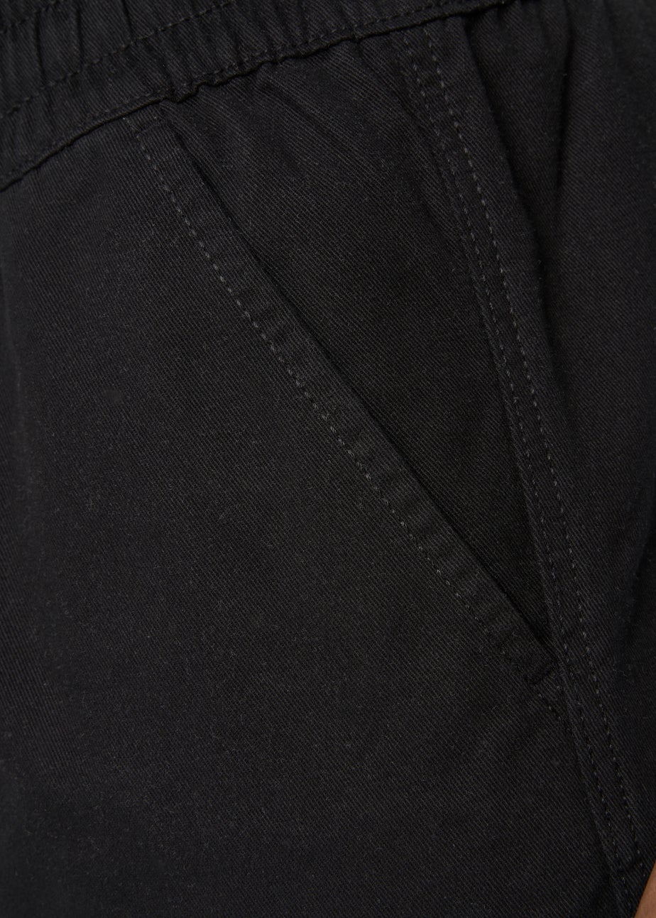 Crosshatch Black Blansmoore Elastic Waist Shorts