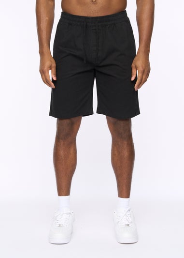 Crosshatch Black Blansmoore Elastic Waist Shorts