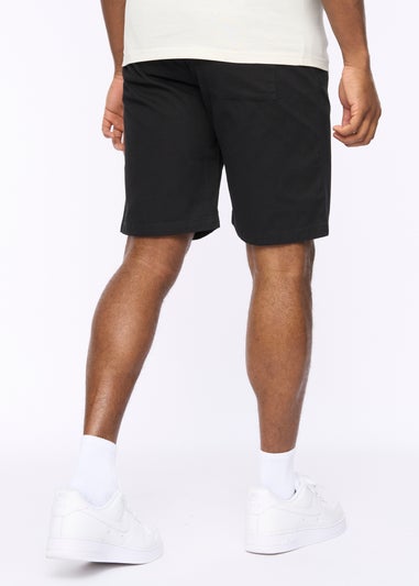 Crosshatch Black Blansmoore Elastic Waist Shorts
