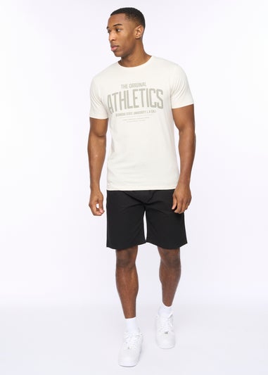 Crosshatch Black Blansmoore Elastic Waist Shorts