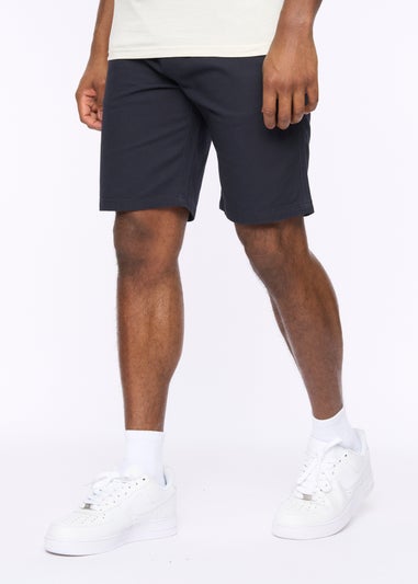 Crosshatch Navy Blansmoore Elastic Waist Shorts