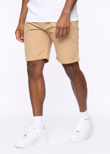Crosshatch Stone Blansmoore Elastic Waist Shorts