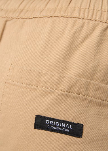 Crosshatch Stone Blansmoore Elastic Waist Shorts