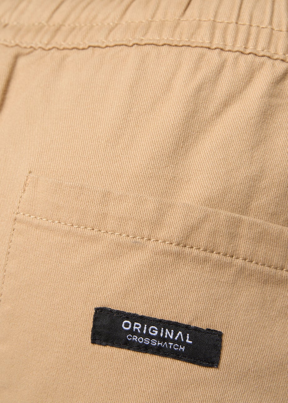 Crosshatch Stone Blansmoore Elastic Waist Shorts