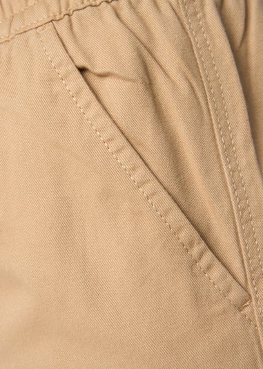 Crosshatch Stone Blansmoore Elastic Waist Shorts