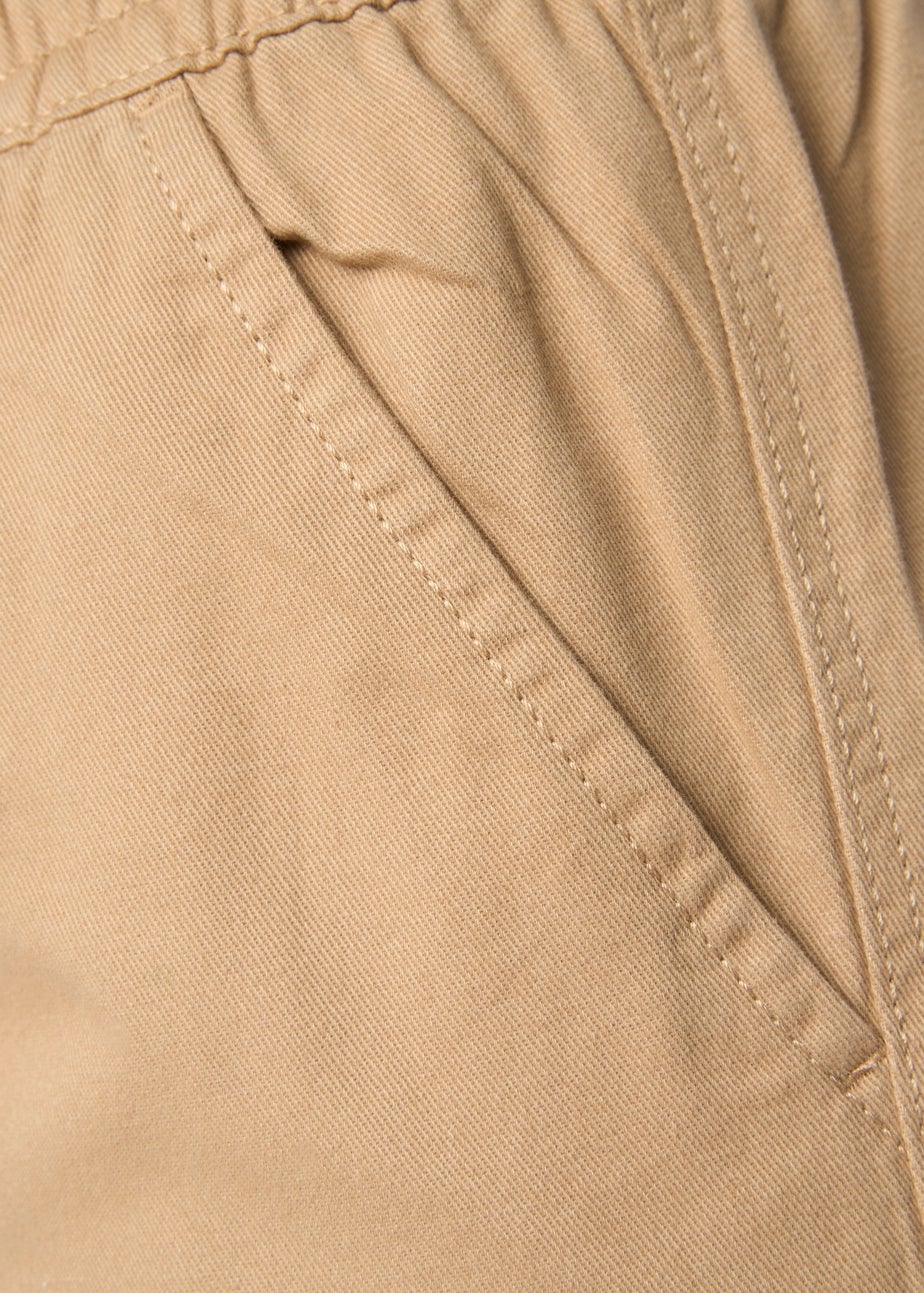 Crosshatch Stone Blansmoore Elastic Waist Shorts