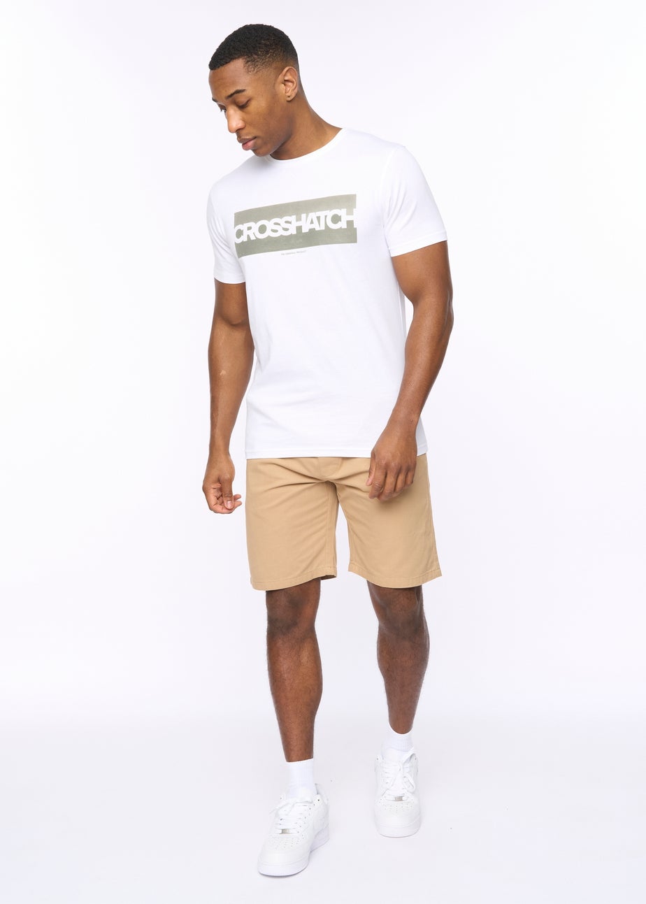 Crosshatch Stone Blansmoore Elastic Waist Shorts