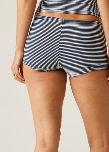 Regatta Navy Seeksucker Stripe Aceana Bikini Shorts