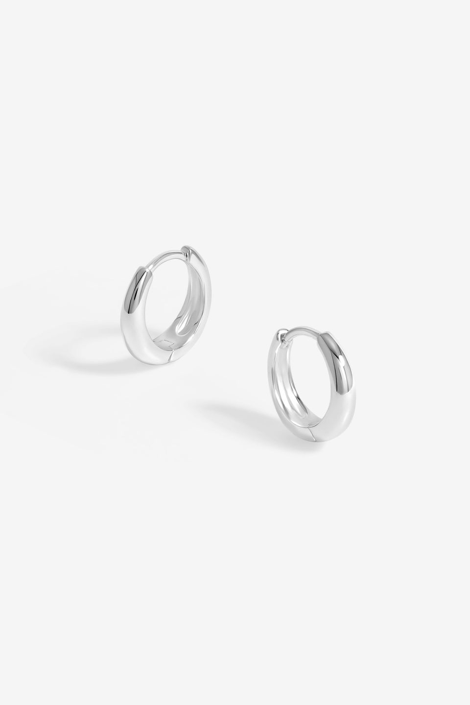 Simply Silver Sterling Silver 925 Polished Mini Hoop Earrings