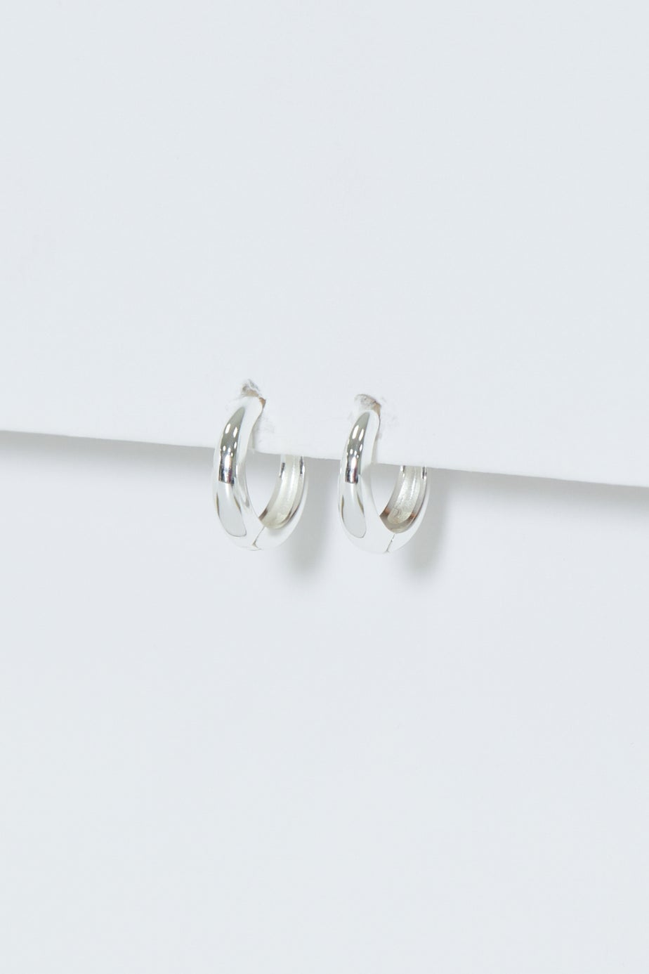 Simply Silver Sterling Silver 925 Polished Mini Hoop Earrings